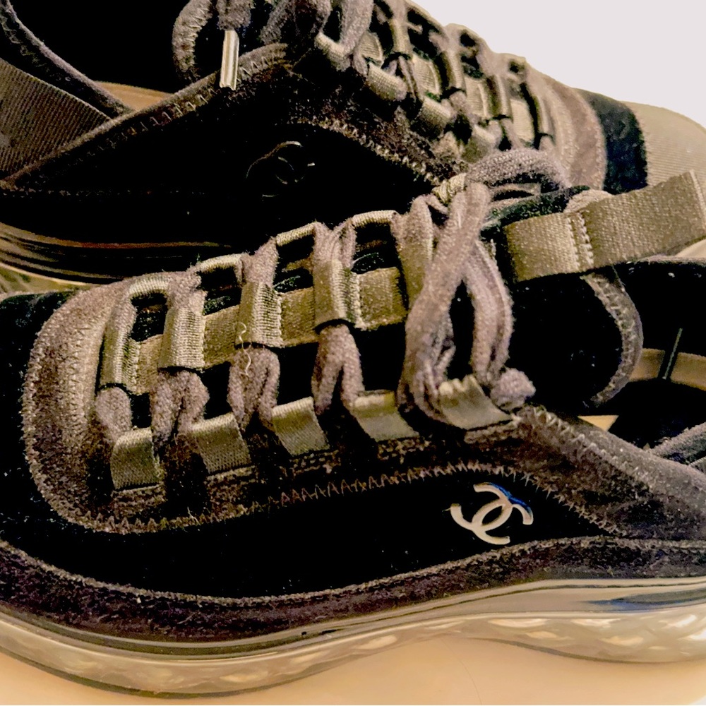 Chanel Suede Low Top Sneakers
From the 2020 Collection by Karl Lagerfeld.